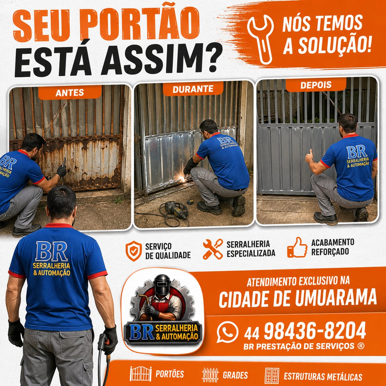 Trabalho realizado pela BR Serralheria & Automação 4