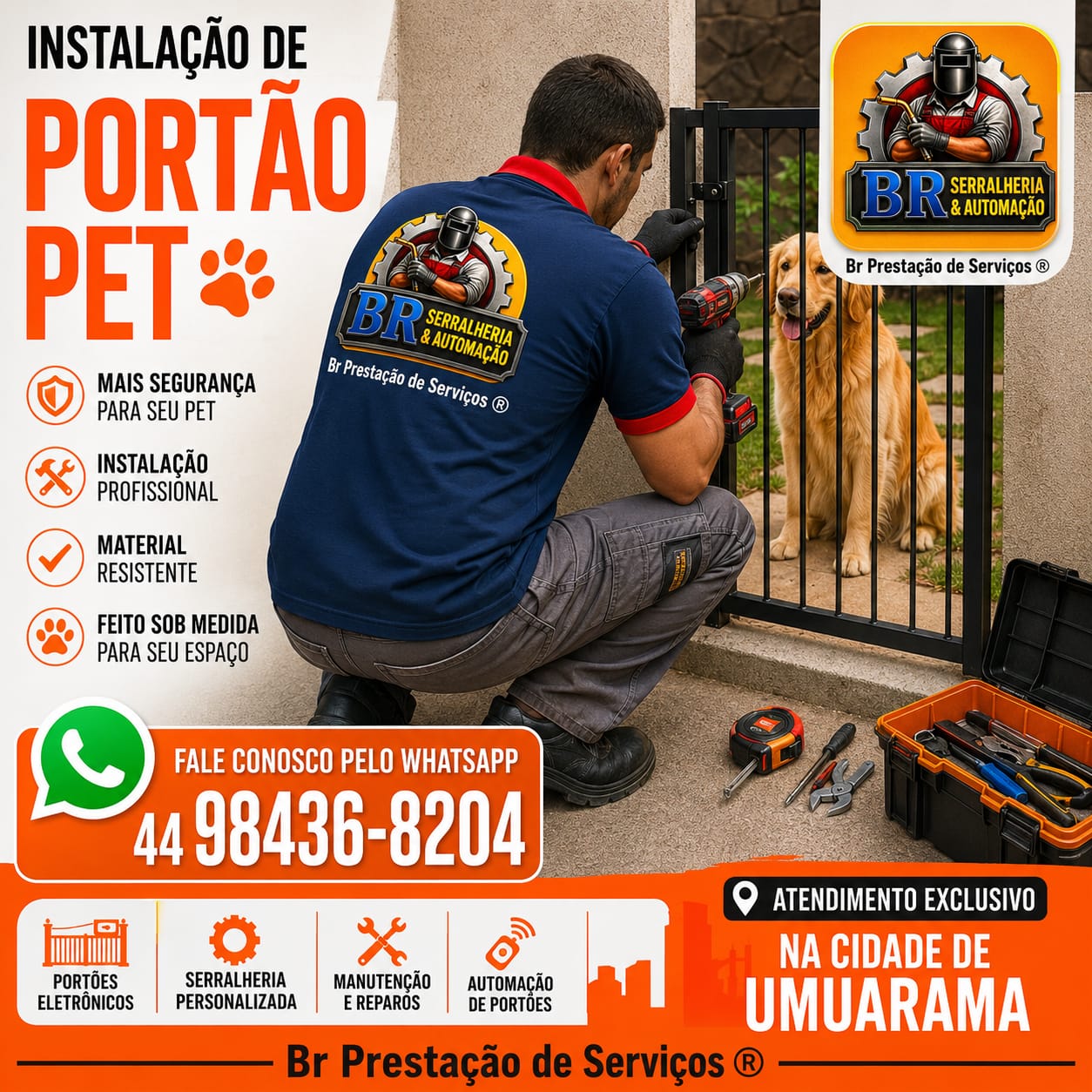 Trabalho realizado pela BR Serralheria & Automação 9